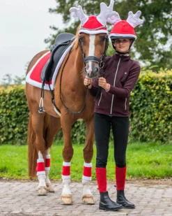 Weihnachtsbandagen, Fleecebandagen, 4er Set