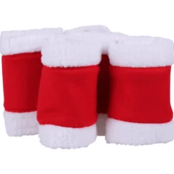 Weihnachtsbandagen, Fleecebandagen, 4er Set