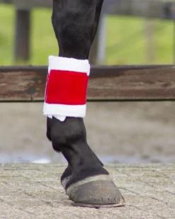 Weihnachtsbandagen, Fleecebandagen, 4er Set