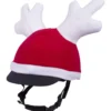 Weihnachtsmütze Rentier, Reitkappenüberzug