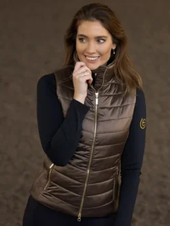 Weste Damen Champagne, Steppweste