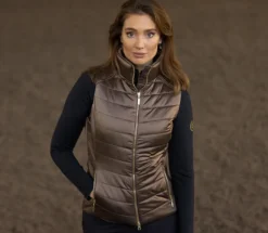 Weste Damen Champagne, Steppweste