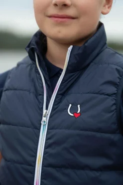Weste Kinder Mika, Reitweste, Steppweste