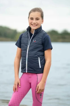 Weste Kinder Mika, Reitweste, Steppweste