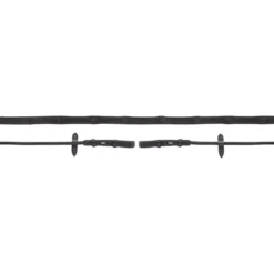 Zügel Durasoft Grip Zaumhaken, Lederzügel, rundgenäht, 16 mm
