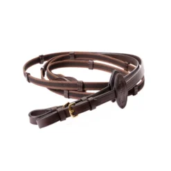 Zügel Gold, Gummizügel, mit 5 Stegen, 16 mm