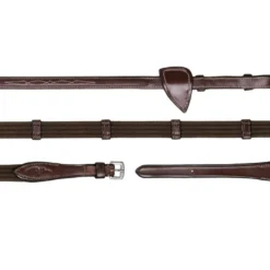 Zügel HC, Gurtzügel, 16 mm, 9 Lederstege