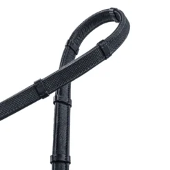Zügel, Lederzügel, gummiert, mit Stegen
