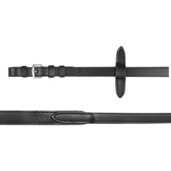 Zügel Soft, Lederzügel mit Stegen, mit Nylonkern, 19 mm